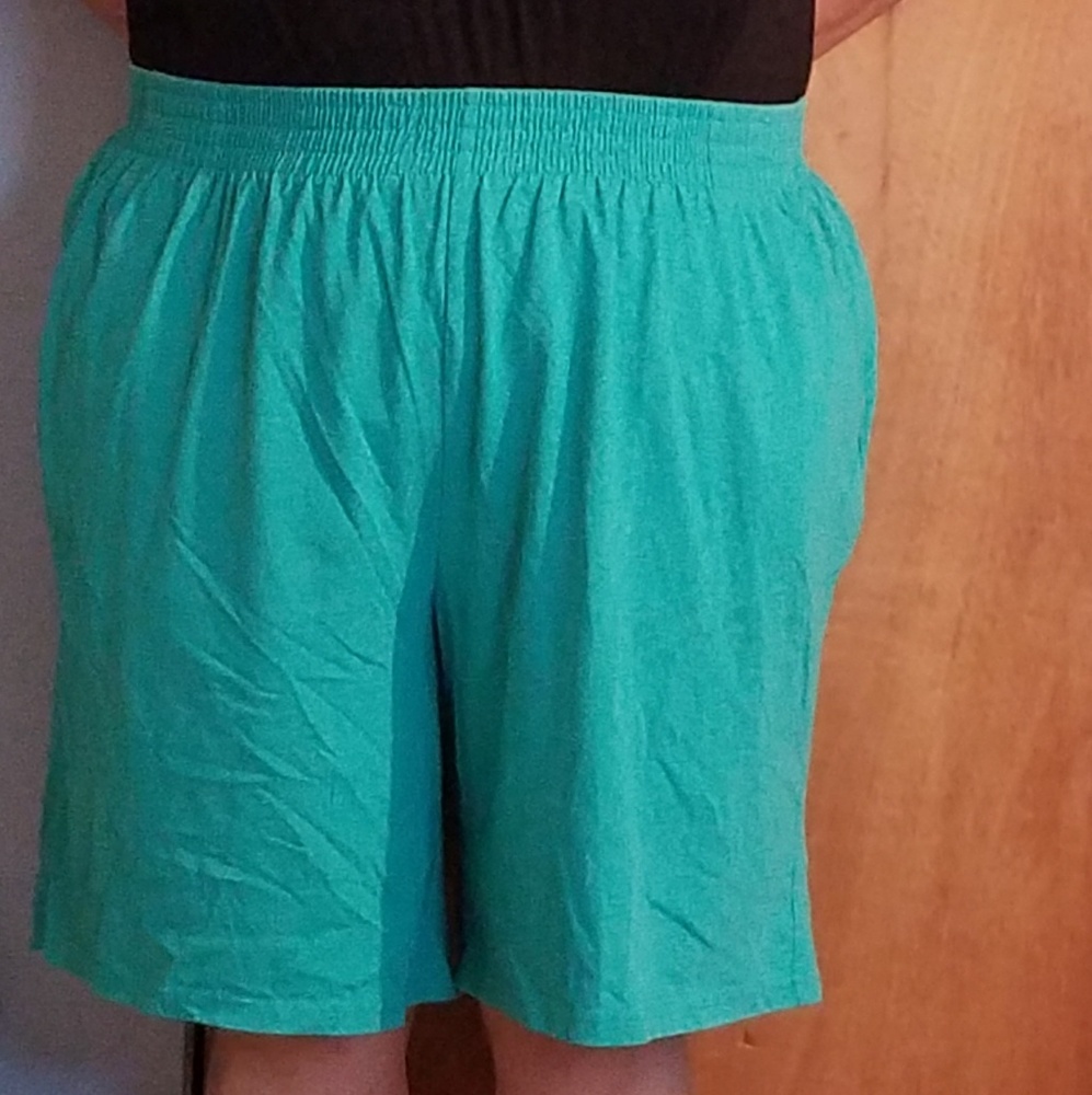Green shorts